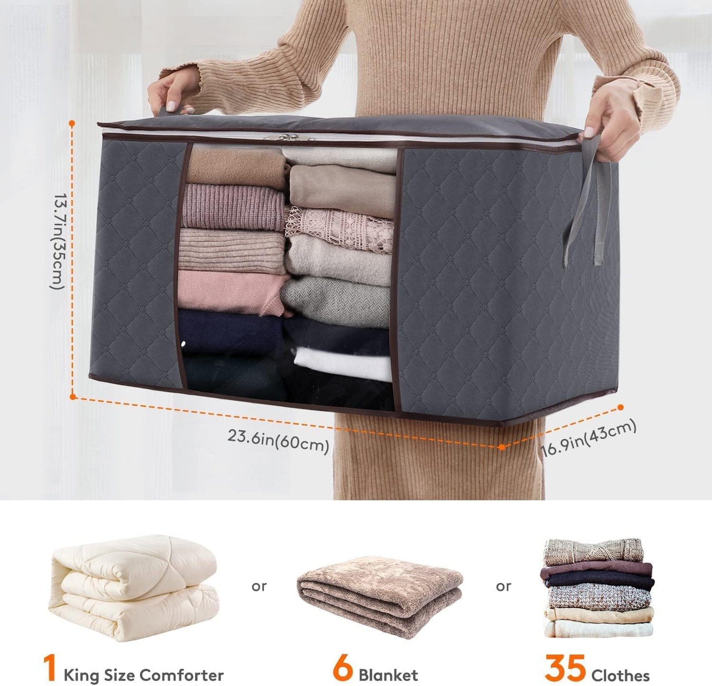 Pack of 4 storage bags