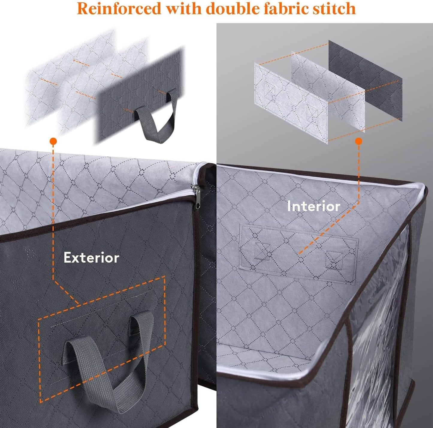 Pack of 4 storage bags