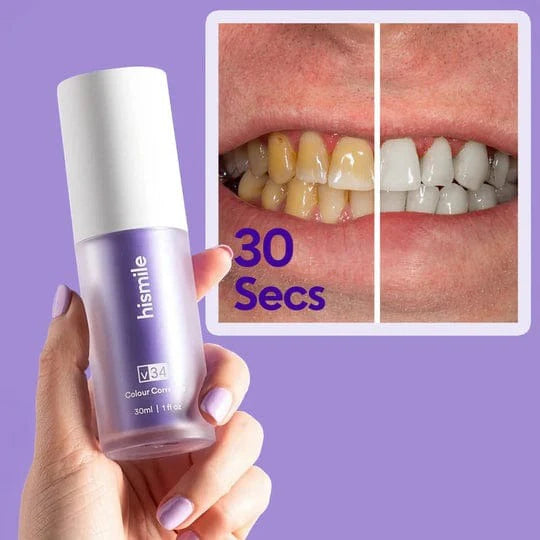 Hismile v34 Colour Corrector, Tooth Stain Concealer, Teeth Whitening Booster