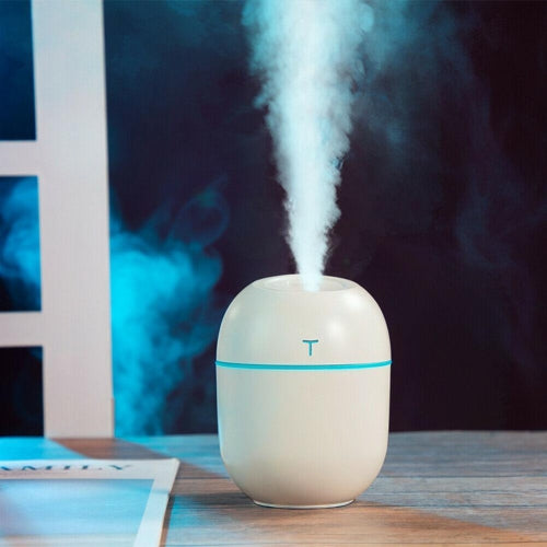 220ml Ultrasonic Mini Air Humidifier Aroma Essential Oil Diffuser w/Light