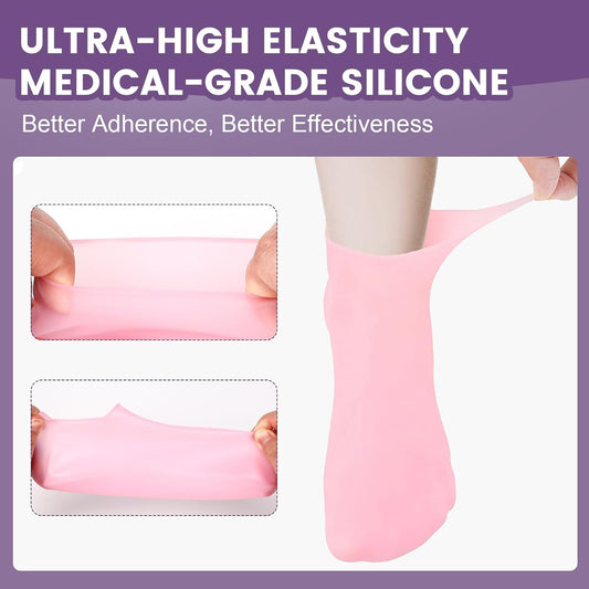 Silicone moisturizing socks