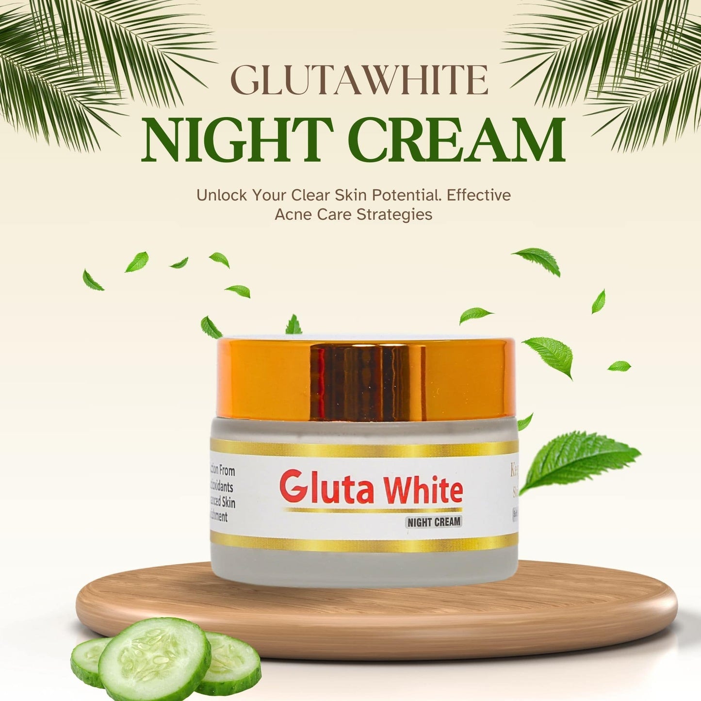 Gluta White Extreme Stronge Light up And Anti-Aging Night Cream